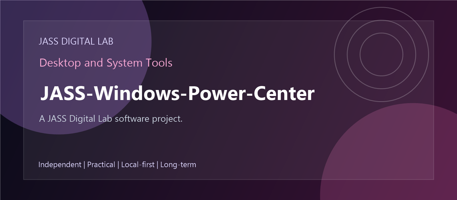 JASS-Windows-Power-Center hero artwork